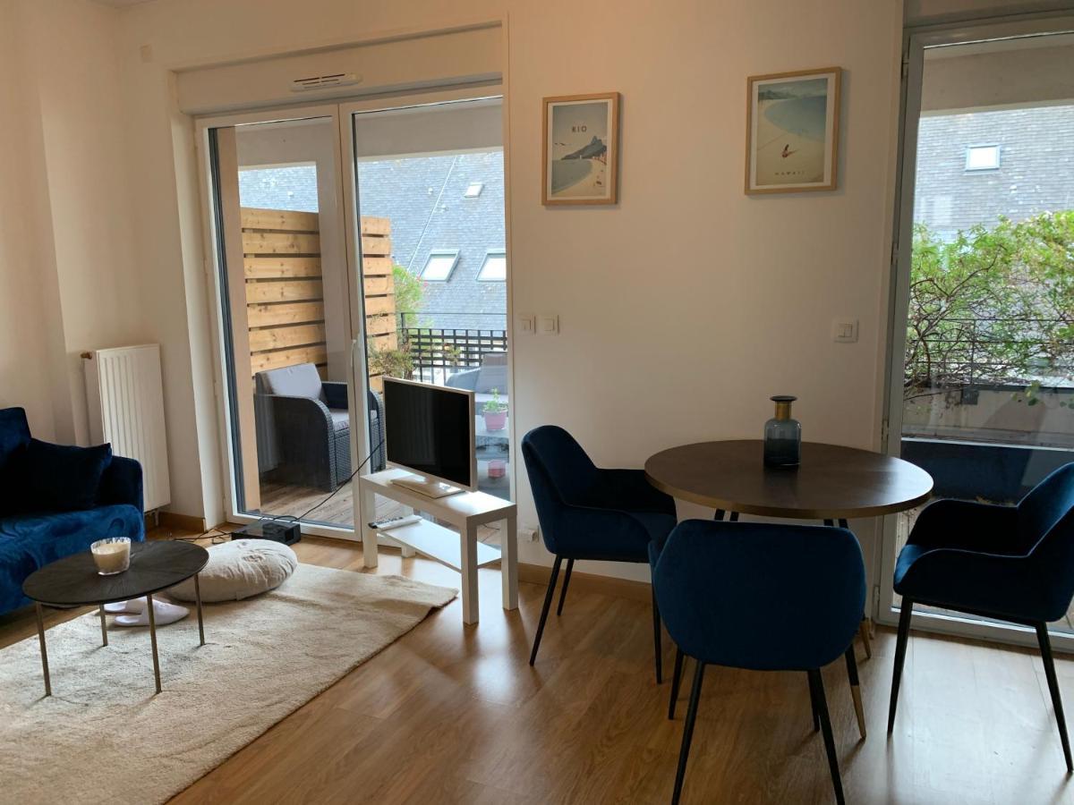 Appartement Centre Ville Avec Terrasse Et Parking Securise 雷恩 外观 照片